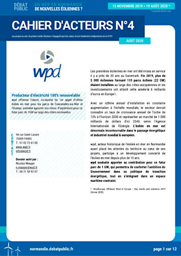 Alliance Cotentin - Aperçu de la contribution de wpd