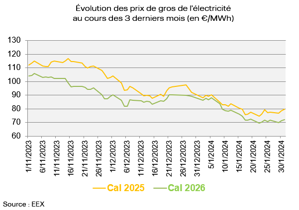 Prix de gros de l’électricité et du gaz naturel en janvier 2024 v2