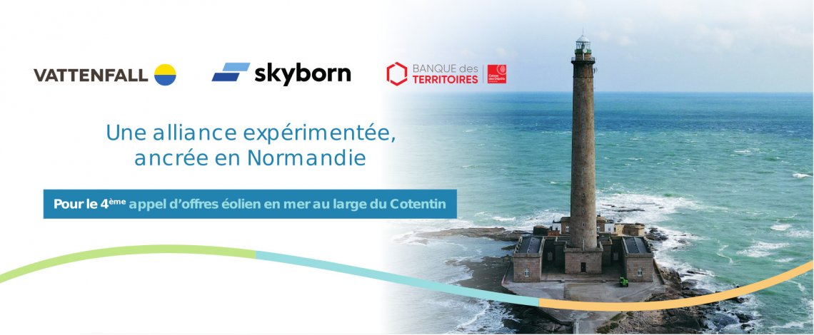Une alliance expérimentée, ancrée en Normandie, pour le 4ème appel d'offres éolien en mer au large du Cotentin