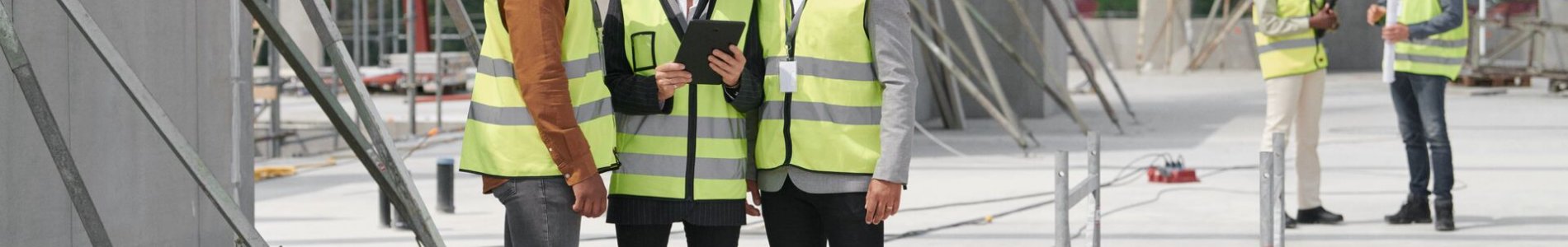 Entrepreneurs sur un chantier