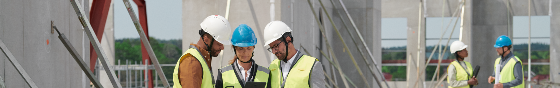Entrepreneurs sur un chantier