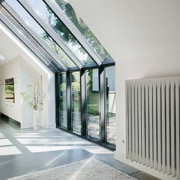 Radiateur sous une sous-pente